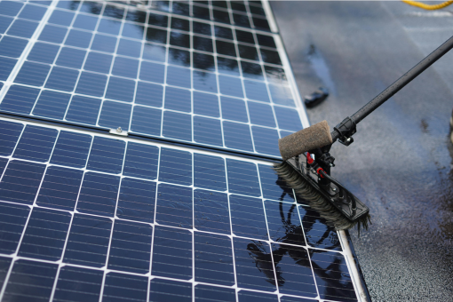 A multi-storey shopping complex requiring high-rise window cleaning.