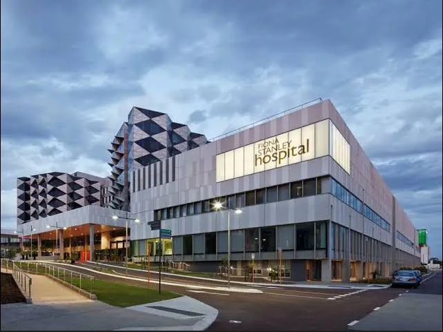 An emergency department, part of a hospital complex that needs servicing by a high-rise cleaning company.